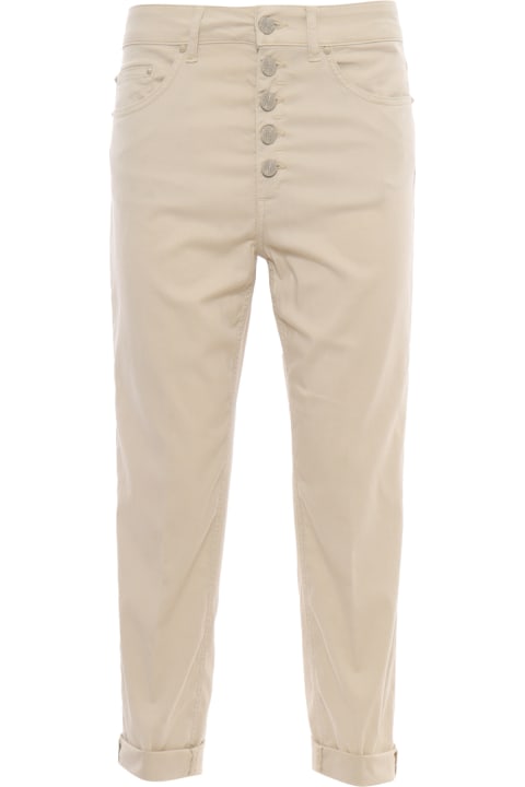 Dondup Jeans for Women Dondup Beige High-waisted Jeans