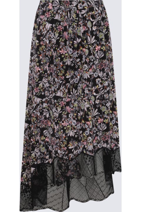 Zadig & Voltaire Skirts for Women Zadig & Voltaire Black Multicolour Silk Skirt