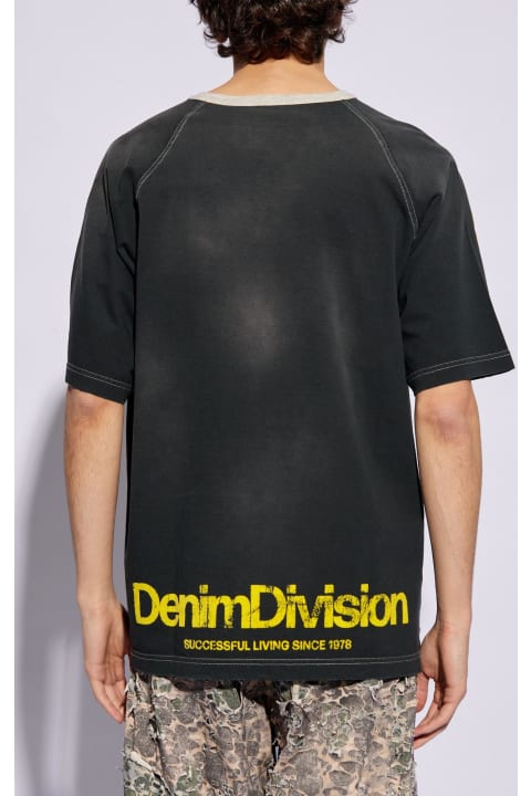 Diesel Topwear for Men Diesel Diesel 't-roxt-slits' T-shirt With Logo