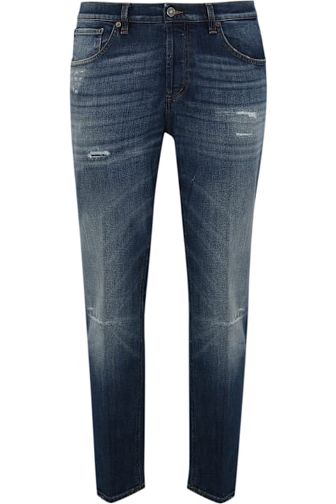 Homeware Dondup 'brighton Carrot' Trousers In Blue Denim