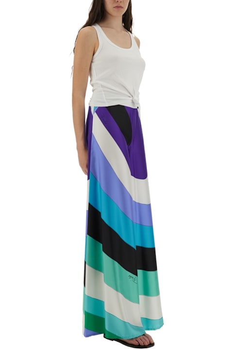 Pucci for Women Pucci Maxi Pants With Iris Print