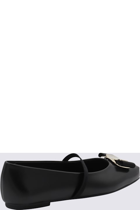 Homeware Ferragamo Black Leather Flats