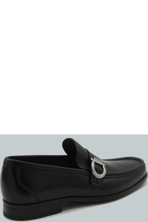 Ferragamo Loafers & Boat Shoes for Women Ferragamo Black Leather Loafers