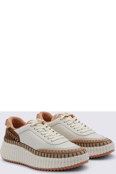 Chloé White Leather Sneakers