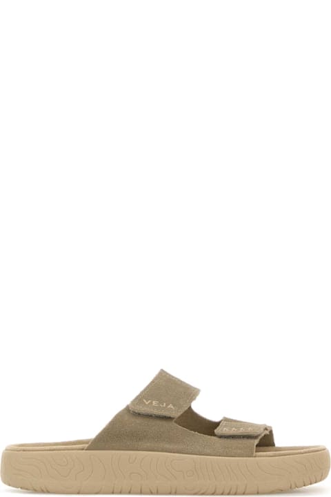 Veja Dove Grey Suede Slippers