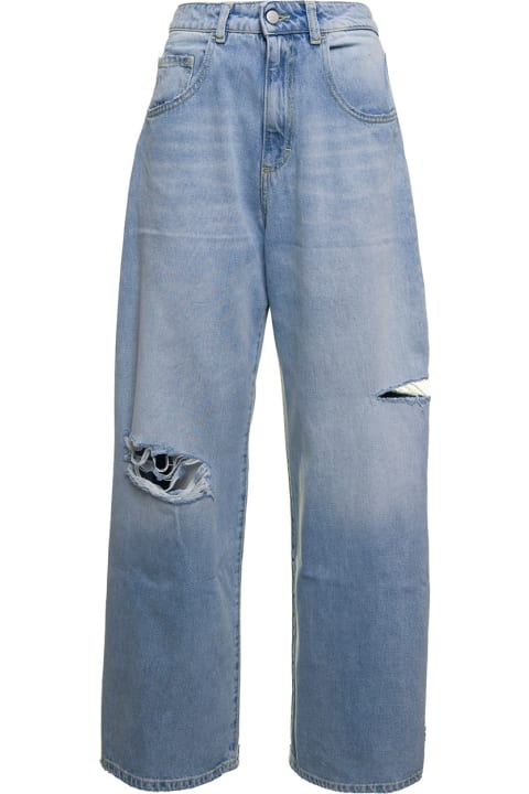 Icon Denim Woman's Poppy Denim Jeans With Ripped Details