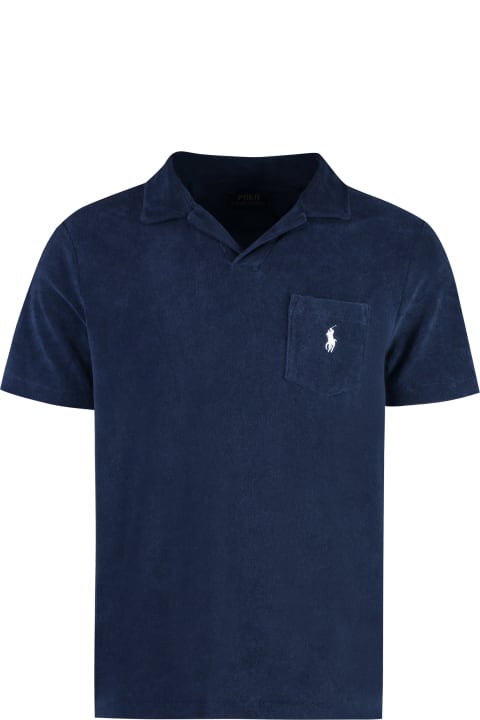 Ralph Lauren Topwear for Men Ralph Lauren Custom Slim-fit Polo Shirt In Navy Blue Terry