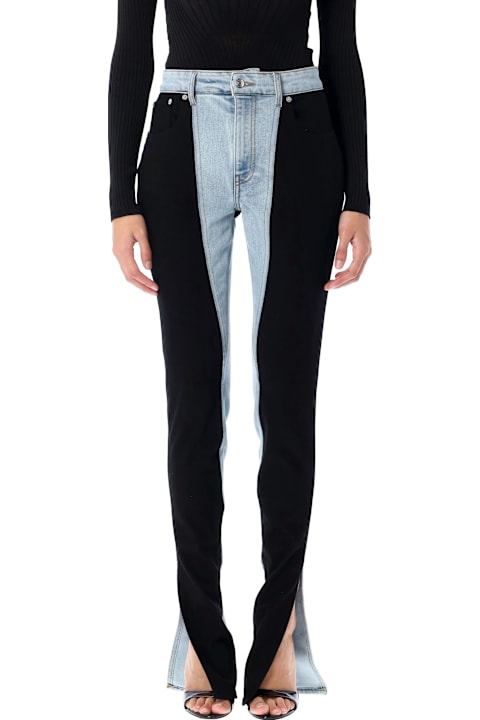 Mugler Jeans for Women Mugler Bi-color Skinny Jeans