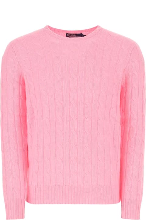 Sweaters for Men Polo Ralph Lauren Pink Cashmere Sweater