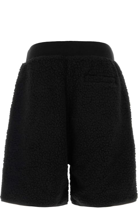 Entire Studios لـ Kids Entire Studios Black Teddy Bermuda Shorts