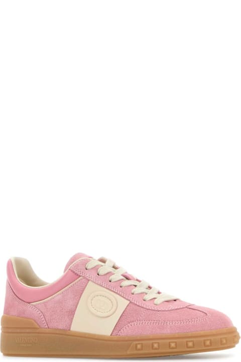 Valentino Garavani Pink Suede Upvillage Sneakers