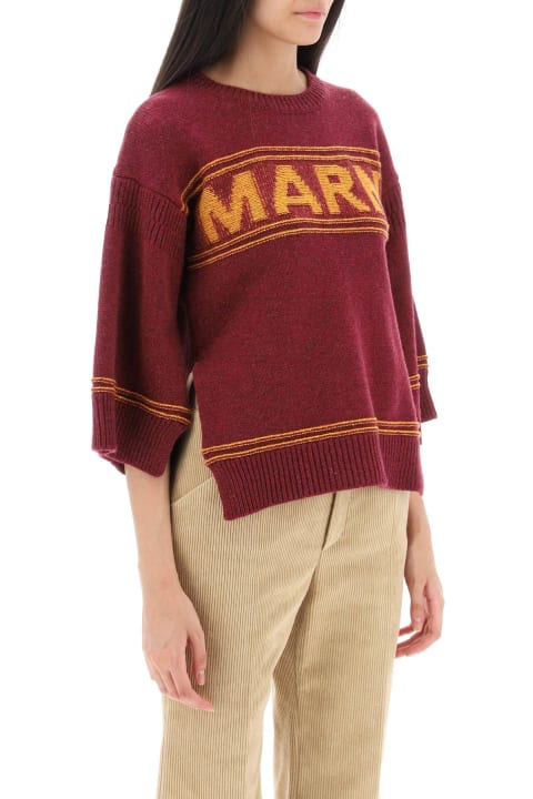 Marni Sweaters for Women Marni Sweater In Jacquard Knit With Logo