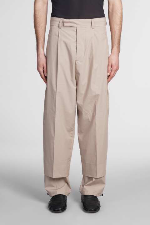 Pants In Beige Cotton