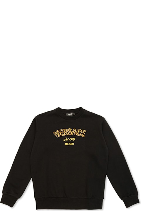 Versace Sweaters & Sweatshirts for Girls Versace Black Unisex Sweatshirt