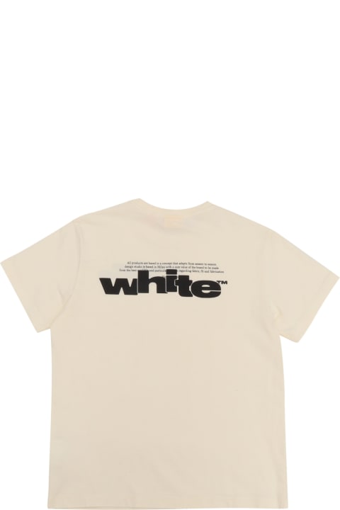 Off-White for Kids Off-White Type Graphic Tee S/s Off White - Black