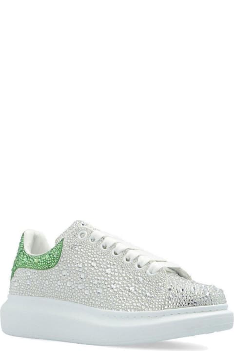 Shoes Sale for Women Alexander McQueen Embellished Lace-up Sneakers