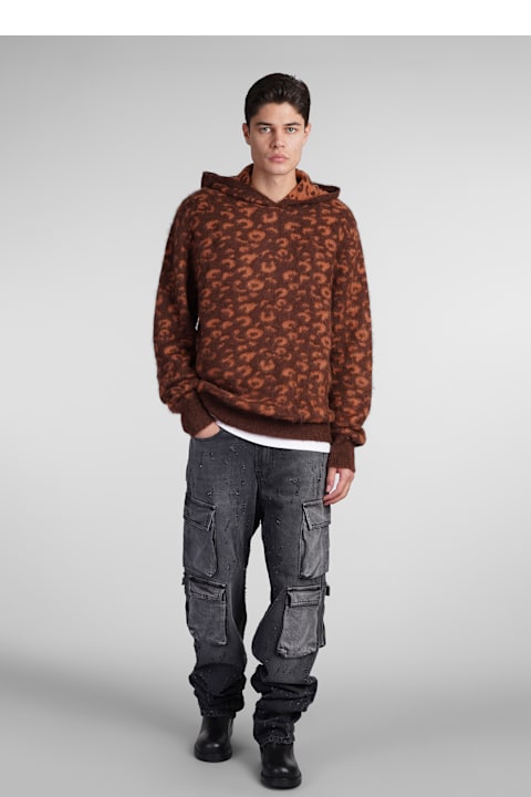 Salvatore Santoro سترات صوف وبدل رياضية لـ القسم الرجالي Salvatore Santoro Knitwear In Brown Polyamide