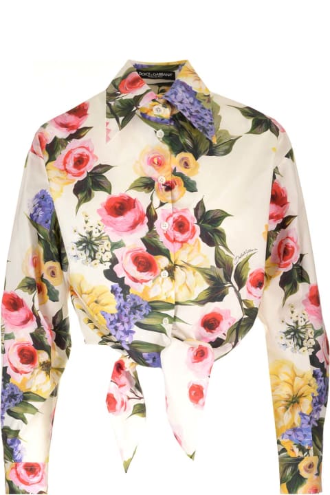 Fashion for Women Dolce & Gabbana Floral Print Cotton Shirt