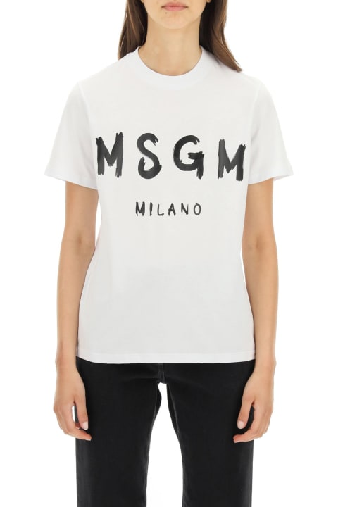 MSGM Topwear for Women MSGM T-shirt With Brushed Logo
