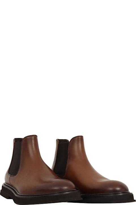 Doucal's Boots for Men Doucal's Beatles (gm) Shade Marrone+brown Sole