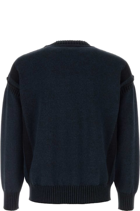 Kenzo for Kids Kenzo Midnight Blue Cotton Blend Sweater