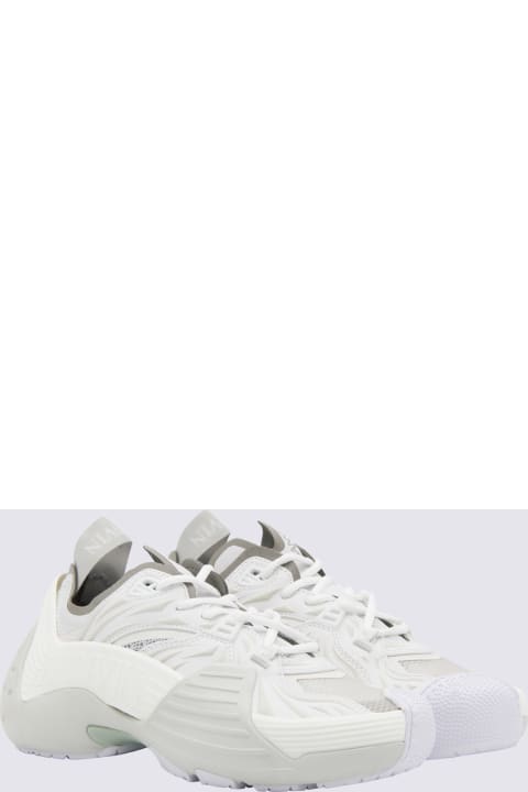 ウィメンズ新着アイテム Lanvin White Leather Flash X Sneakers