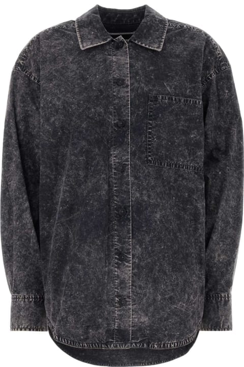 Fashion for Women T by Alexander Wang Black Cotton Oversize Shirt