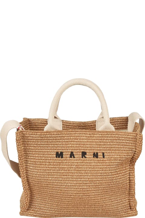 ウィメンズ Marniのトートバッグ Marni Logo Embroidered Tote