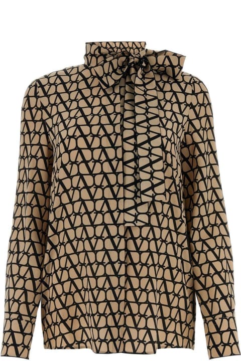 Topwear for Women Valentino Valentino Pussy-bow Long-sleeved Shirt