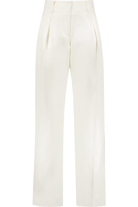 Homeware Ferragamo Silk And Linen Trousers