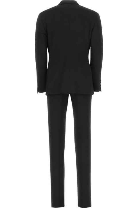 Tom Ford Clothing for Men Tom Ford Black Stretch Wool Suit