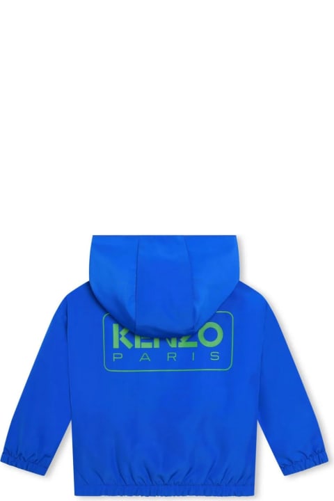 Topwear for Baby Boys Kenzo Kids Kenzo Kids Coats Blue