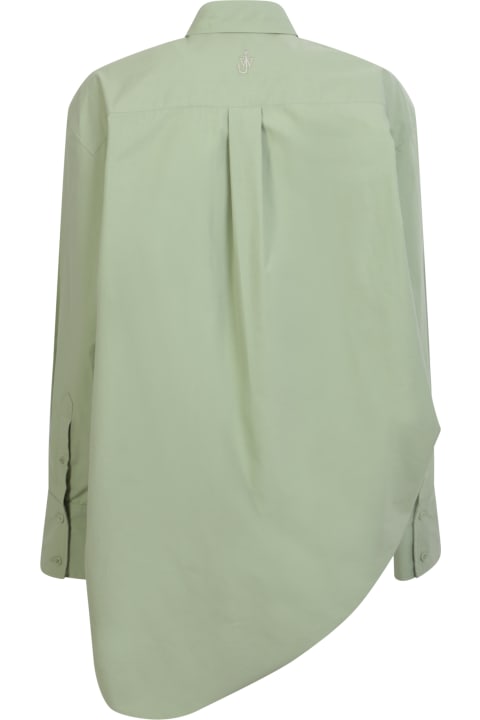 Fashion for Women J.W. Anderson Eyelets Oversize Green Shirt