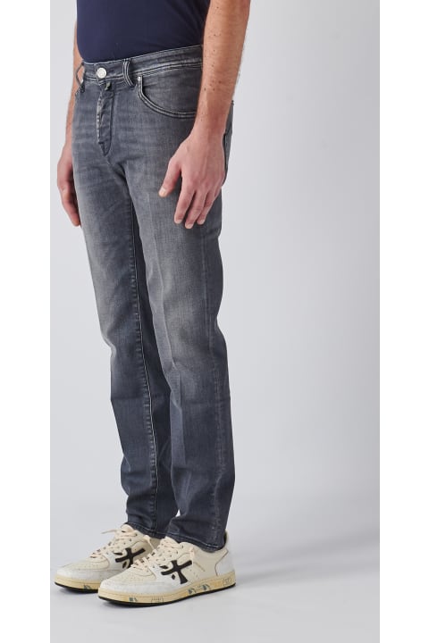Jacob Cohen Pants for Men Jacob Cohen Pantalone Super Slim Crop/carrot Trousers