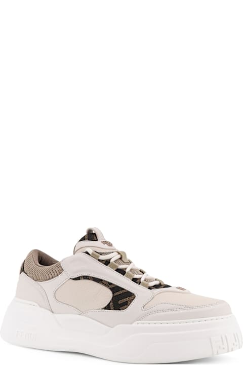 Fendi Force Leather Sneakers