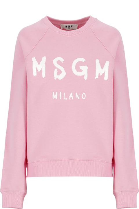 ウィメンズ MSGMのフリース＆ラウンジウェア MSGM Sweatshirt With Logo