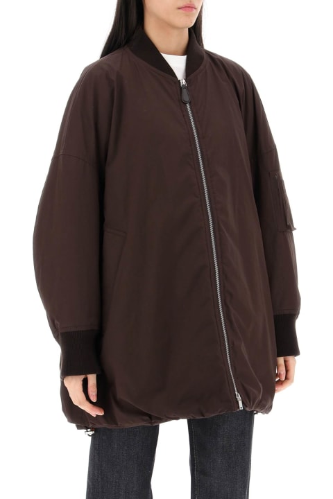Jil Sander Coats & Jackets for Women Jil Sander Down-padded Maxi Bomber Jacket
