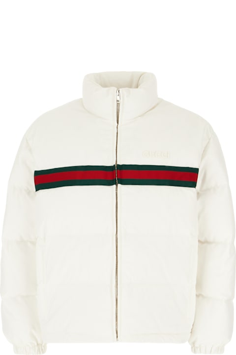 Gucci for Women Gucci White Stretch Polyester Down Jacket