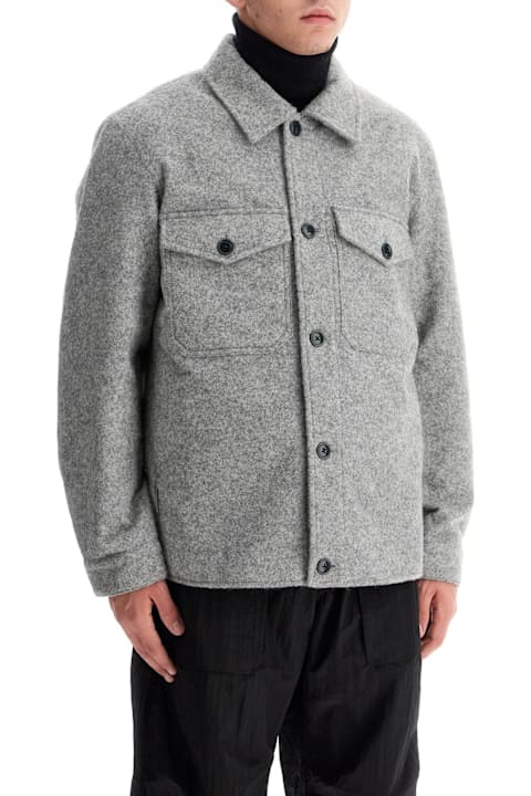 Woolrich Coats & Jackets for Men Woolrich Reflective Wool Blend Shirt Jacket