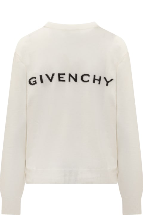 Givenchy for Women Givenchy White Givenchy Pullover In Wool And Cashmere