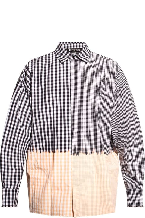 Palm Angels for Men Palm Angels Bleached Effect Checked Shirt
