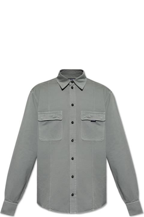 Homeware Dolce & Gabbana Logo Tag Curved Hem Shirt