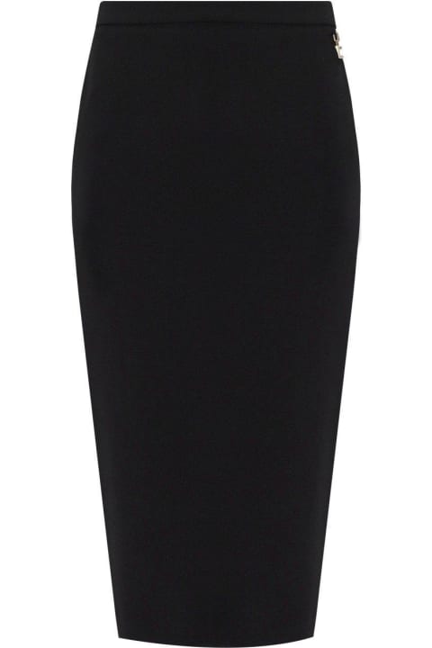 Skirts for Women Elisabetta Franchi Slit Detailed Midi Skirt