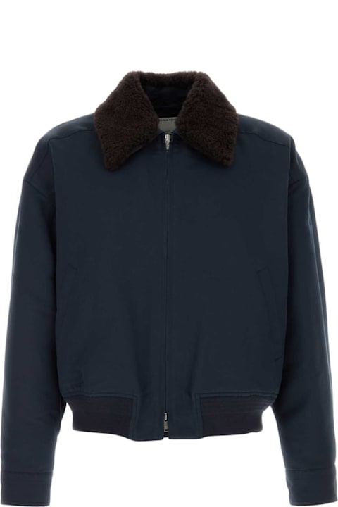 Homeware Bottega Veneta Navy Blue Twill Jacket