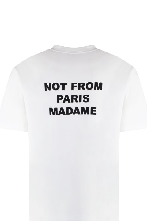 Drôle de Monsieur for Men Drôle de Monsieur Slogan Cotton Crew-neck T-shirt