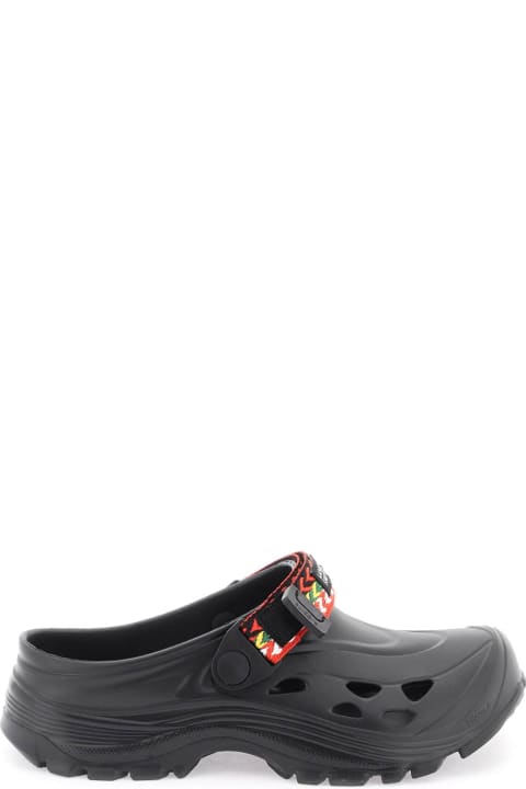 Shoes for Men Lanvin Rubber Clogs With Multicolored Strap