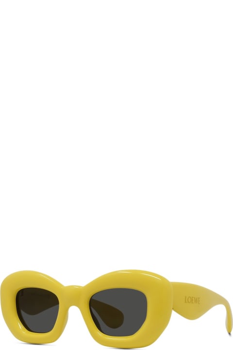 Eyewear for Men Loewe Lw40117i Inflated 39a Yellow Sunglasses