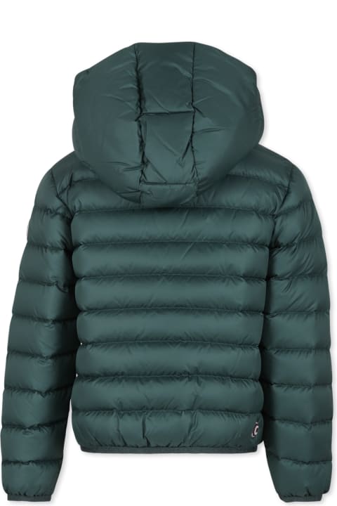 Homeware Colmar Green Down Jacket For Boy With Logo