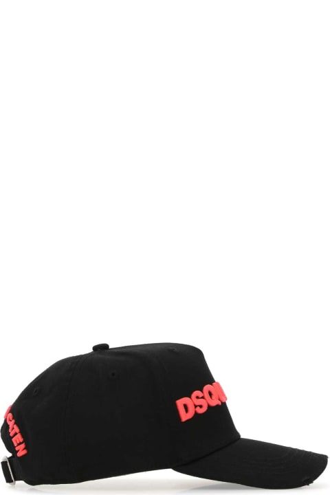 Dsquared2 Hats for Women Dsquared2 Black Cotton Baseball Cap