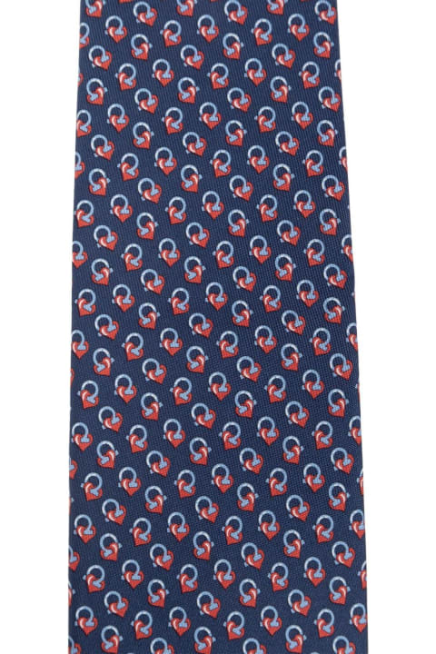 Ferragamo Ties for Women Ferragamo Motif Printed Tie